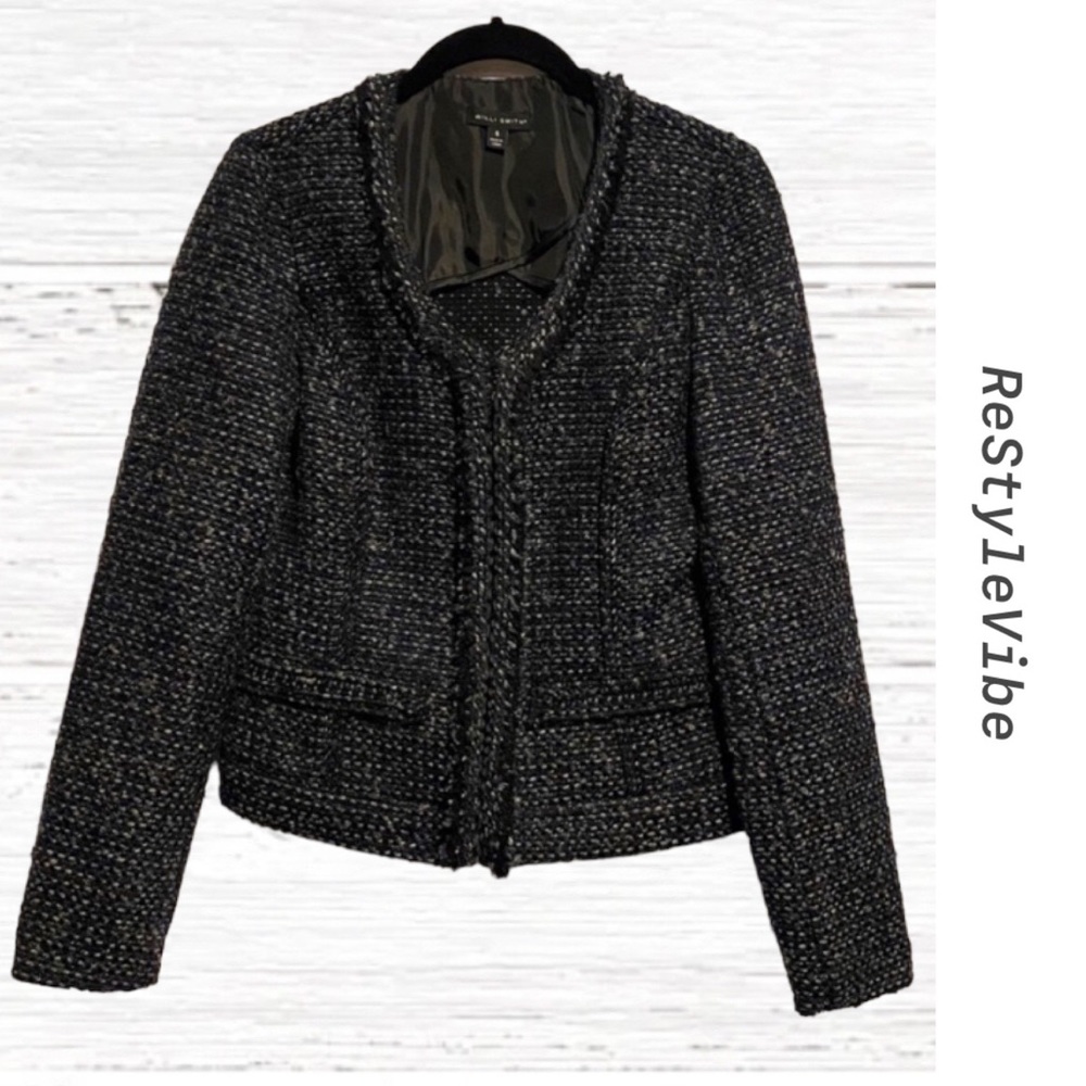 Willi Smith Women’s Size S Jacket Blazer Coat Wool Top Lined Long Sleeve